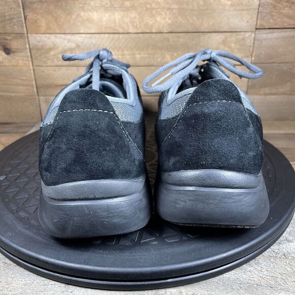 Dansko Womens Sz 8 /38 Elaine Sneakers Shoes Black Suede Lace Up Slip Resistant - Picture 4 of 10